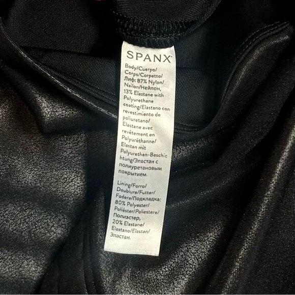 SPANX Faux Leather Moto Leggings - Picture 8 of 8